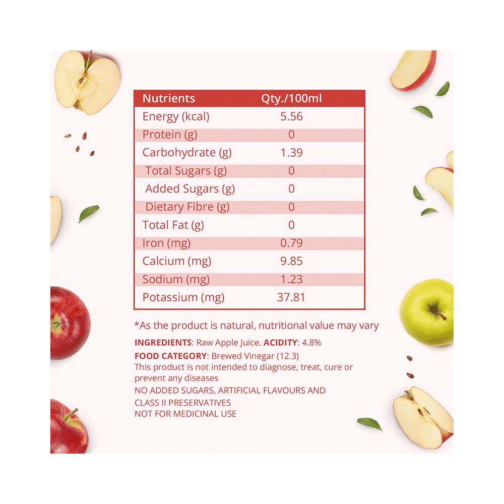 Healthkart Apple Cider Vinegar ACV with Mother | For Weight Loss & Metabolism | No Added Sugar - Image 5