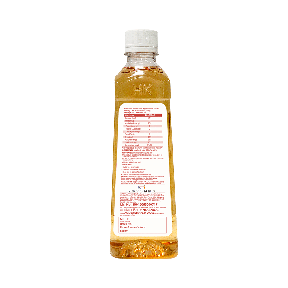 Healthkart Apple Cider Vinegar ACV with Mother | For Weight Loss & Metabolism | No Added Sugar - Image 2