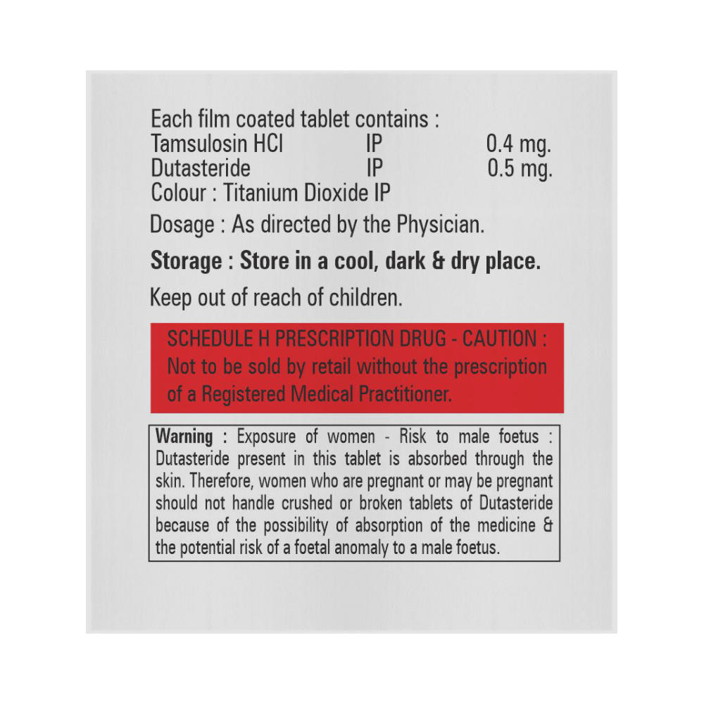 Urislash D 0.4mg/0.5mg Tablet MR - Image 2