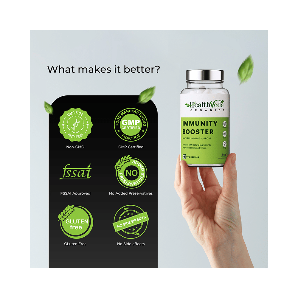 Health Veda Organics Natural Immunity Booster Veg Capsule - Image 5