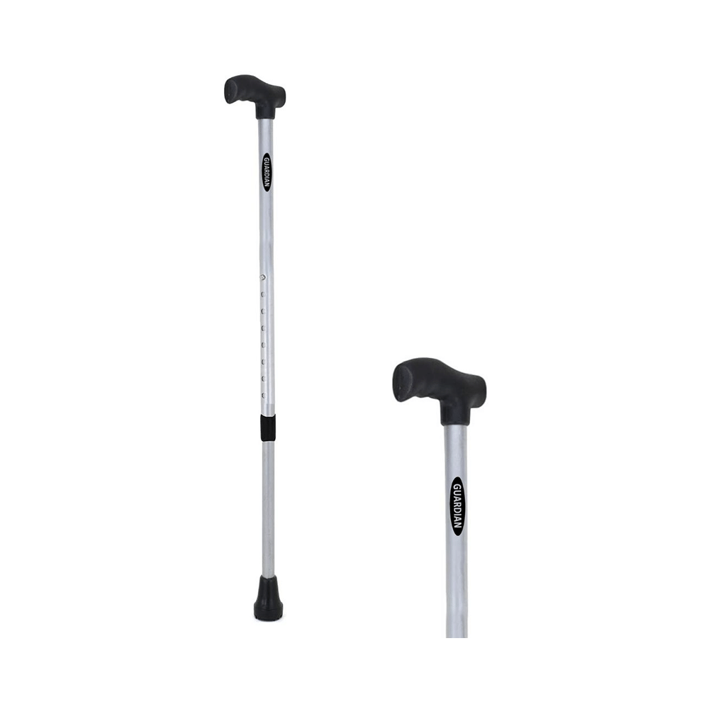 Guardian Adjustable Walking Stick Grey Steel - Image 2