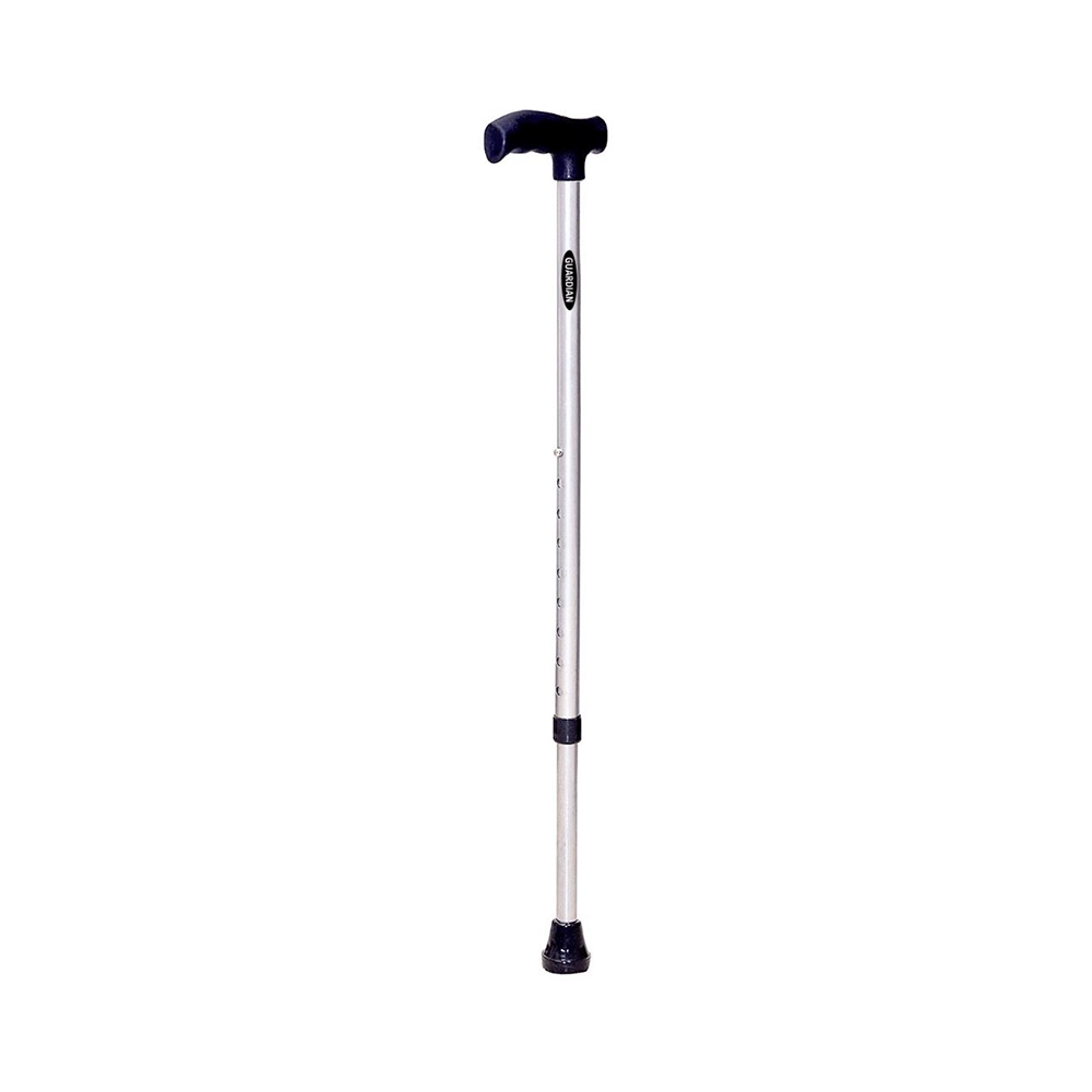 Guardian Adjustable Walking Stick Grey Steel - Image 1
