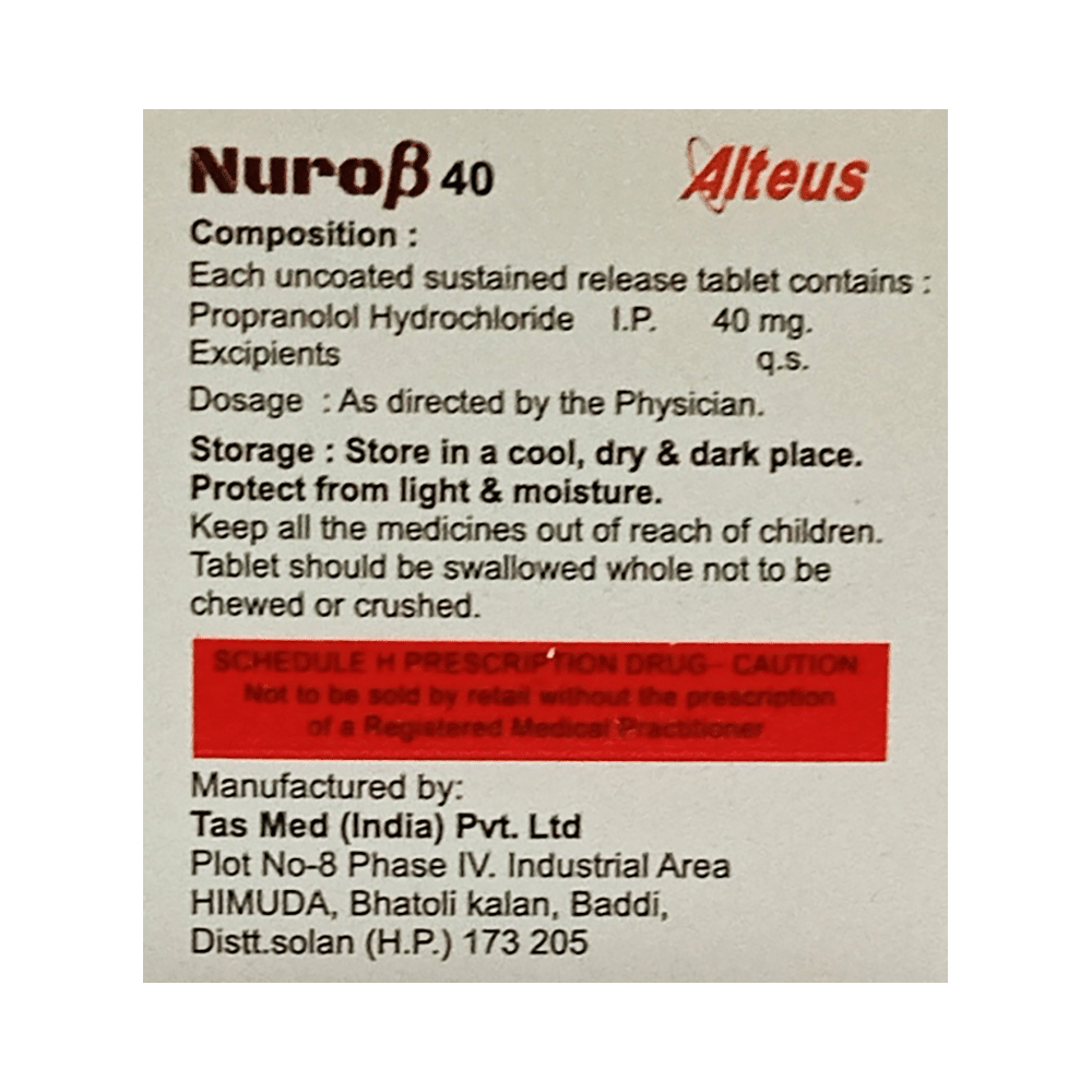 Nuro Beta 40 Tablet SR - Image 2