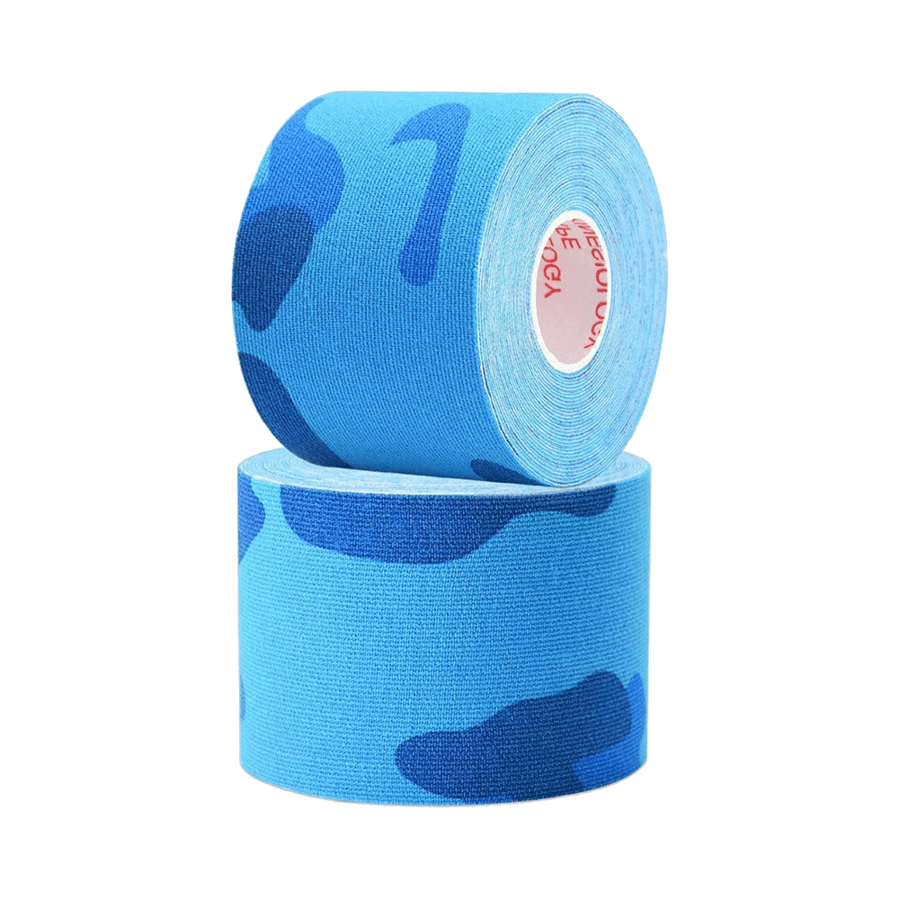 Healthtrek Printed Kinesiology Tape for Physiotherapy Blue - Image 1