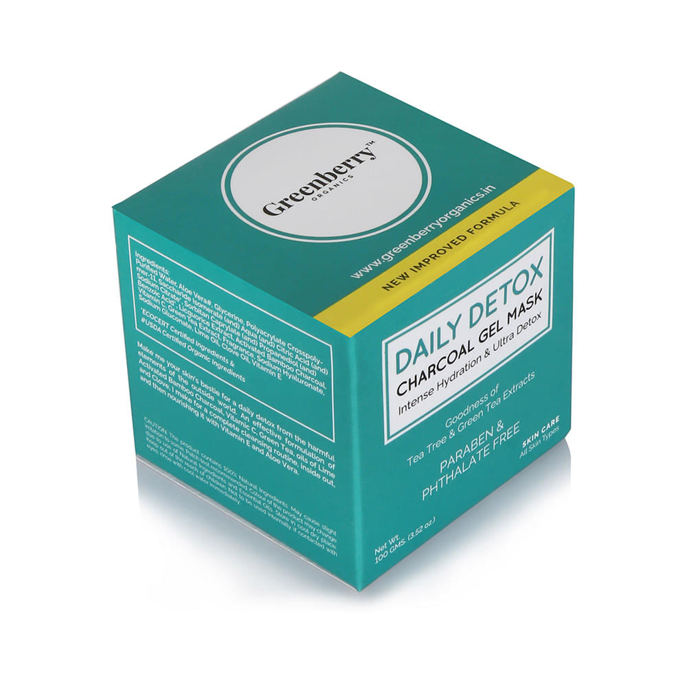 Greenberry Organics Daily Detox Charcoal Gel Mask - Image 7