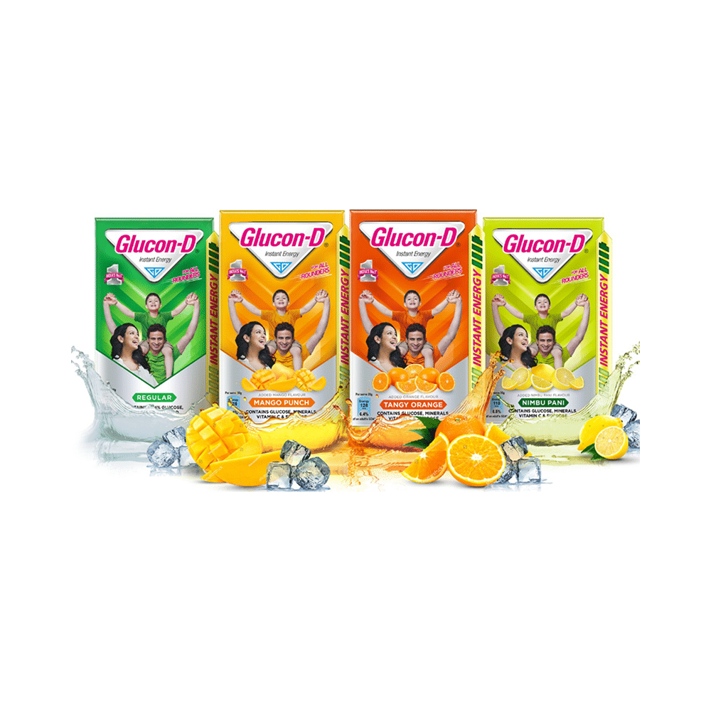 Glucon-D with Glucose, Calcium, Vitamin C & Sucrose | Nutrition Booster Tangy Orange - Image 7