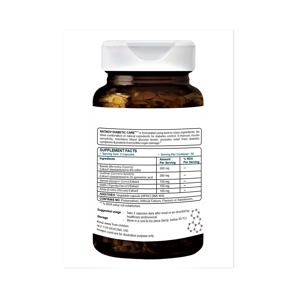 Natnov Nutrition Diabetic Care Plus Capsule - Image 2