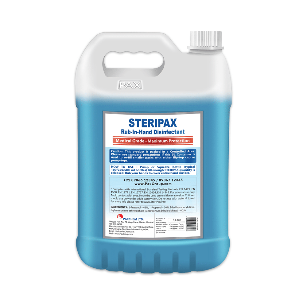 Steri Pax Medical Grade Maximum Protection Rub-In-Hand Disinfectant - Image 2