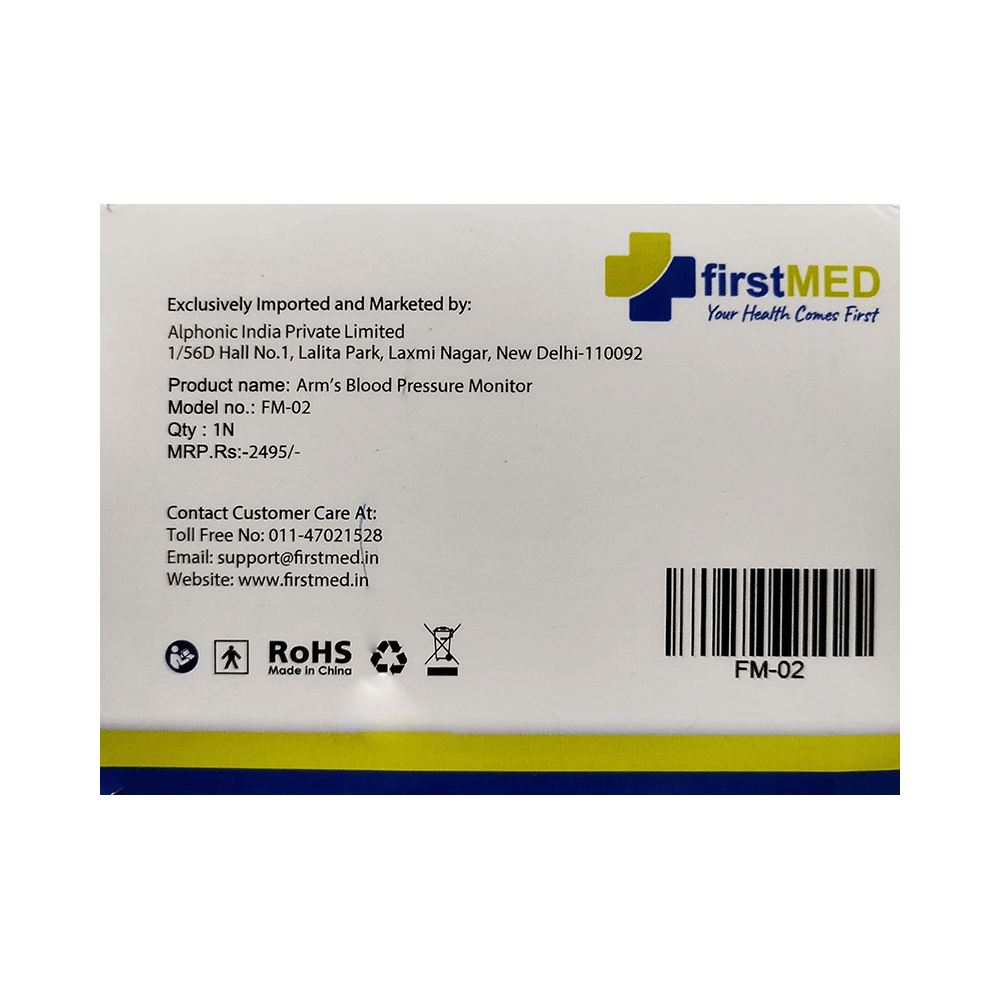 Firstmed FM 02 Arm's Blood Pressure Monitor - Image 6