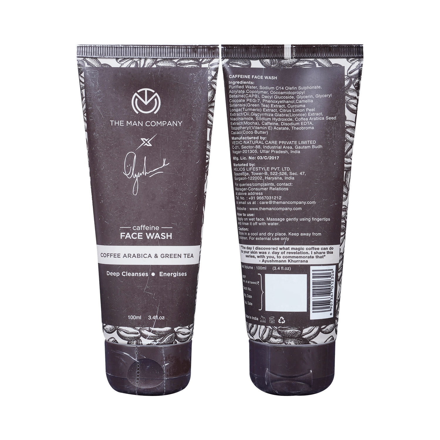 The Man Company Coffee Arabica & Green Tea Face Wash - Image 1