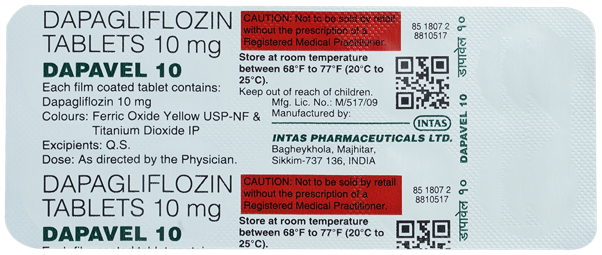 Dapavel 10 Tablet - Image 1