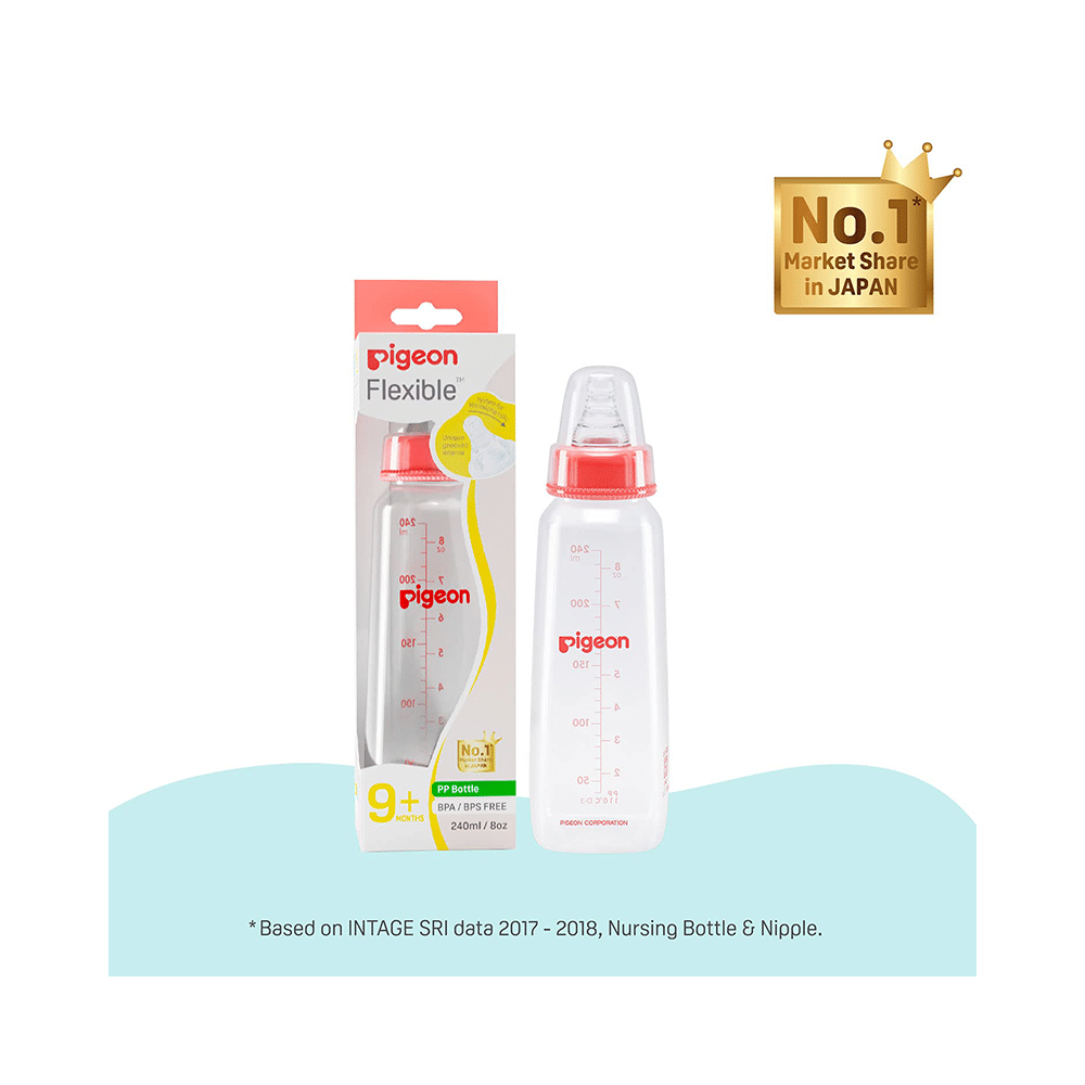 Pigeon Flexible PP Feeding Bottle 9+ Months - Image 2