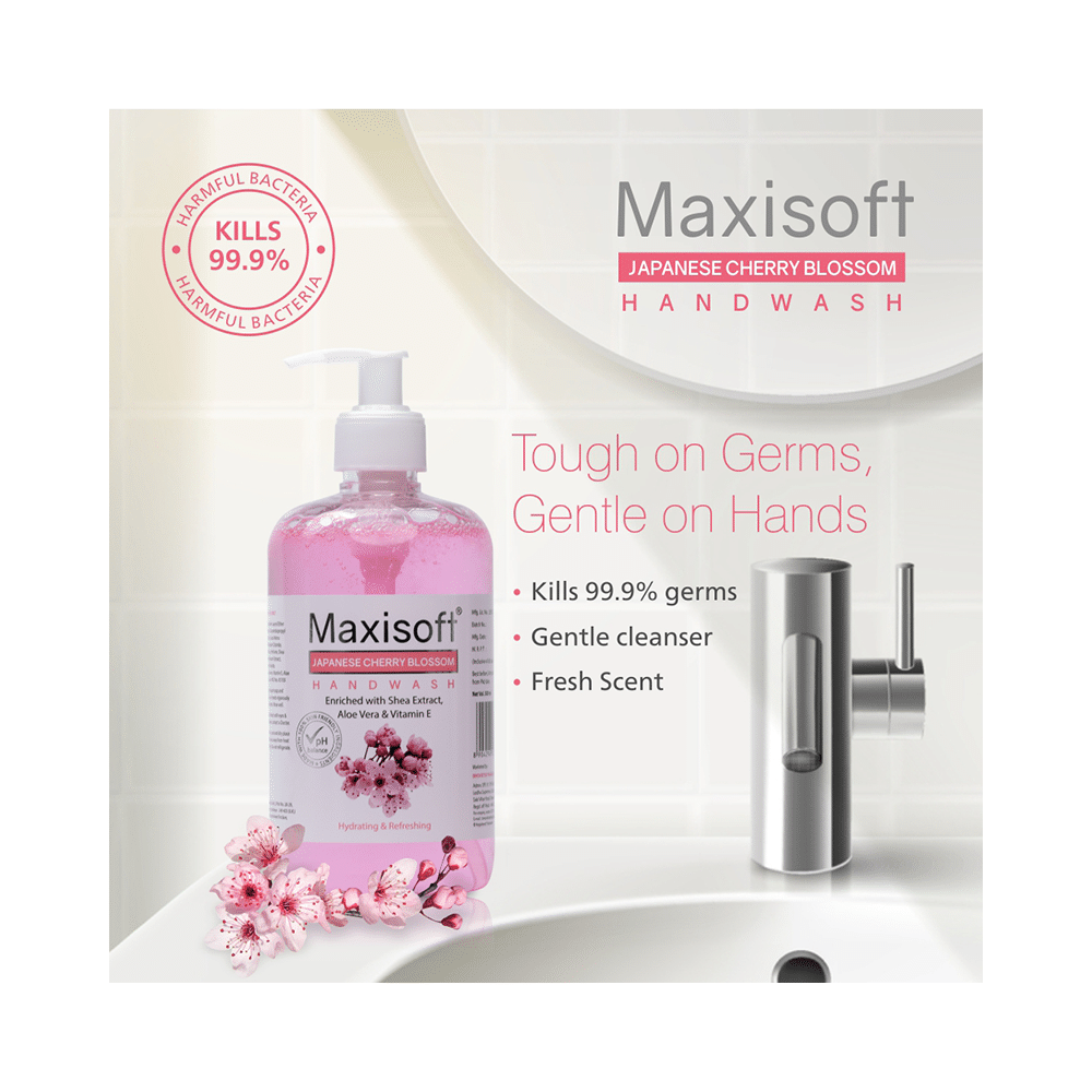 Maxisoft Japanese Cherry Blossom Hand Wash (500ml Each) - Image 6