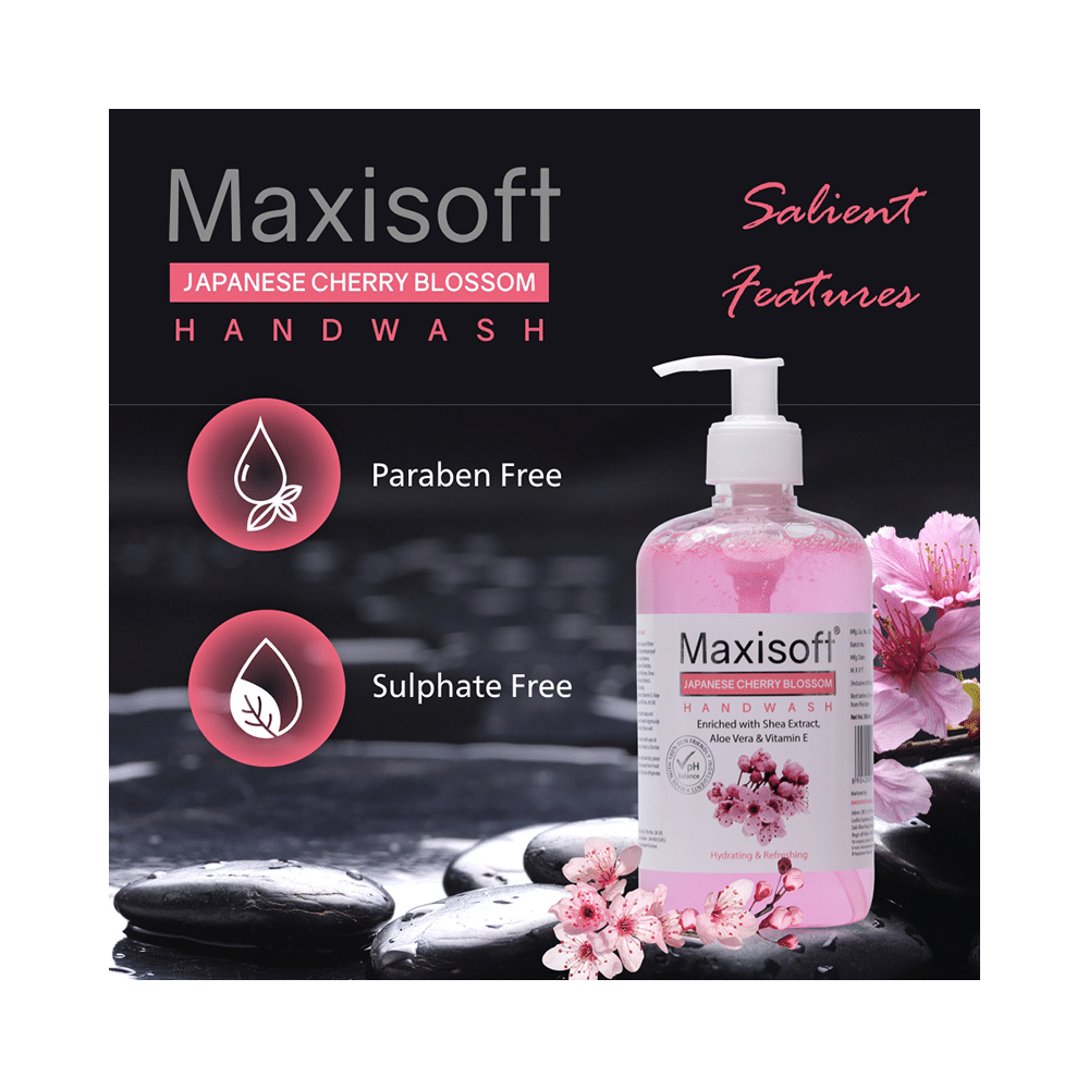 Maxisoft Japanese Cherry Blossom Hand Wash (500ml Each) - Image 8