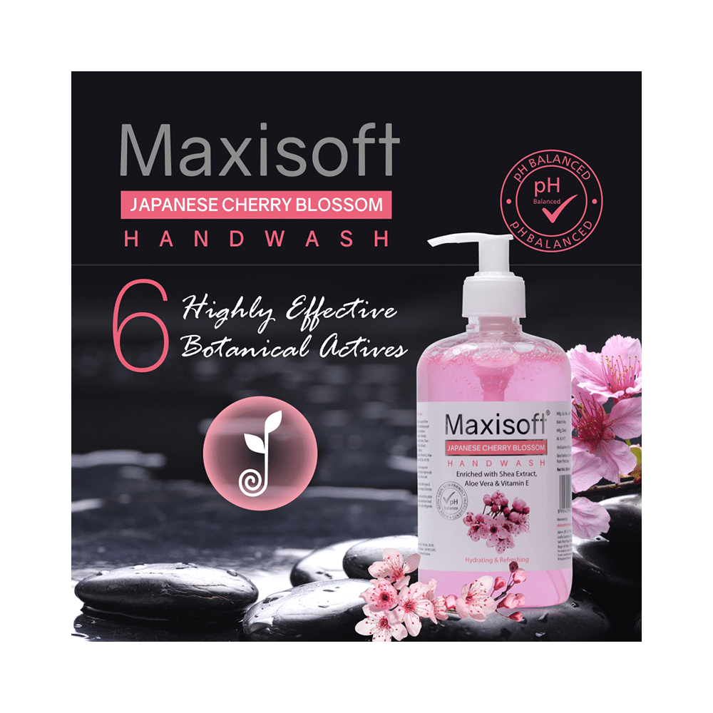 Maxisoft Japanese Cherry Blossom Hand Wash (500ml Each) - Image 4
