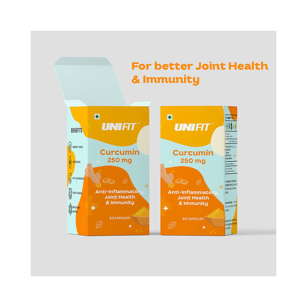 Unifit Curcumin 250mg Capsule for Joint Health & Immunity (60 Each) - Image 3