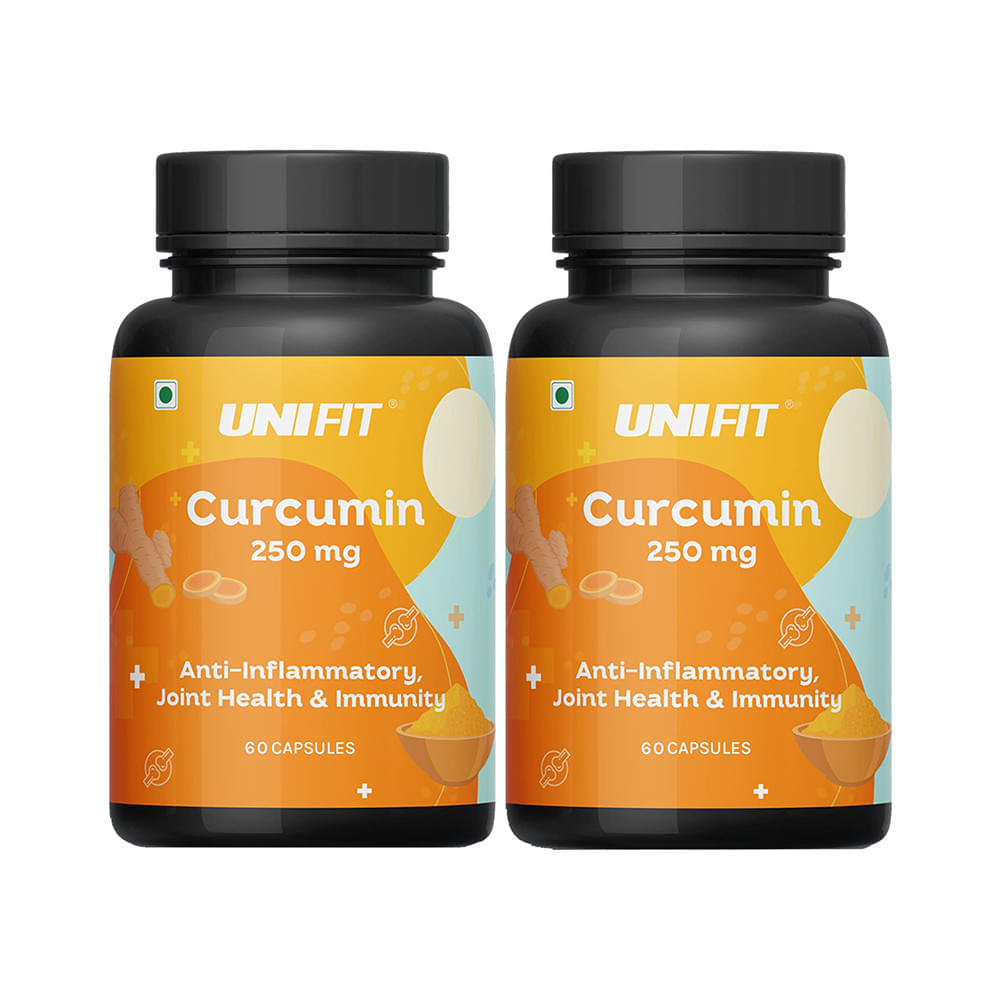 Unifit Curcumin 250mg Capsule for Joint Health & Immunity (60 Each) - Image 1