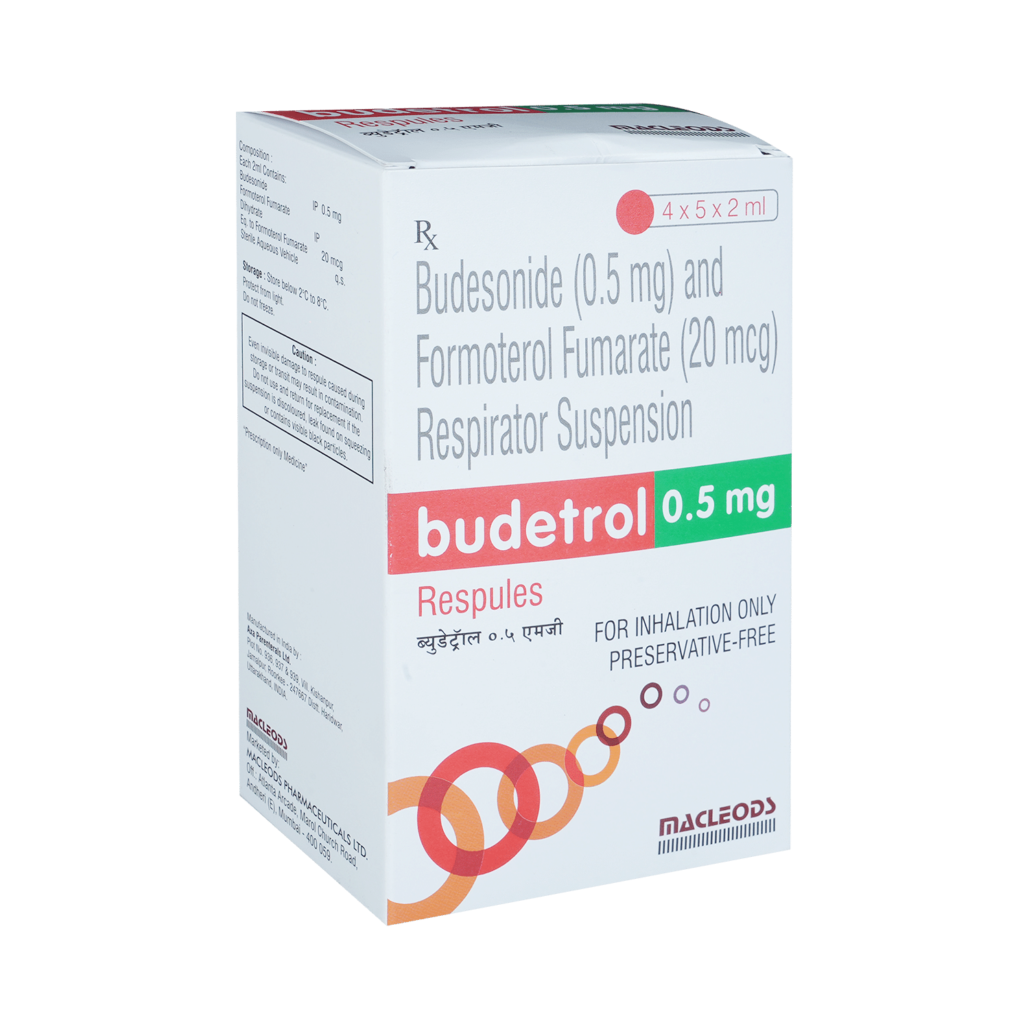 Budetrol 20mcg/0.5mg Respules - Image 2
