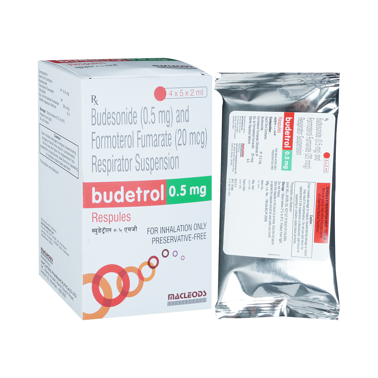 Budetrol 20mcg/0.5mg Respules - Image 1