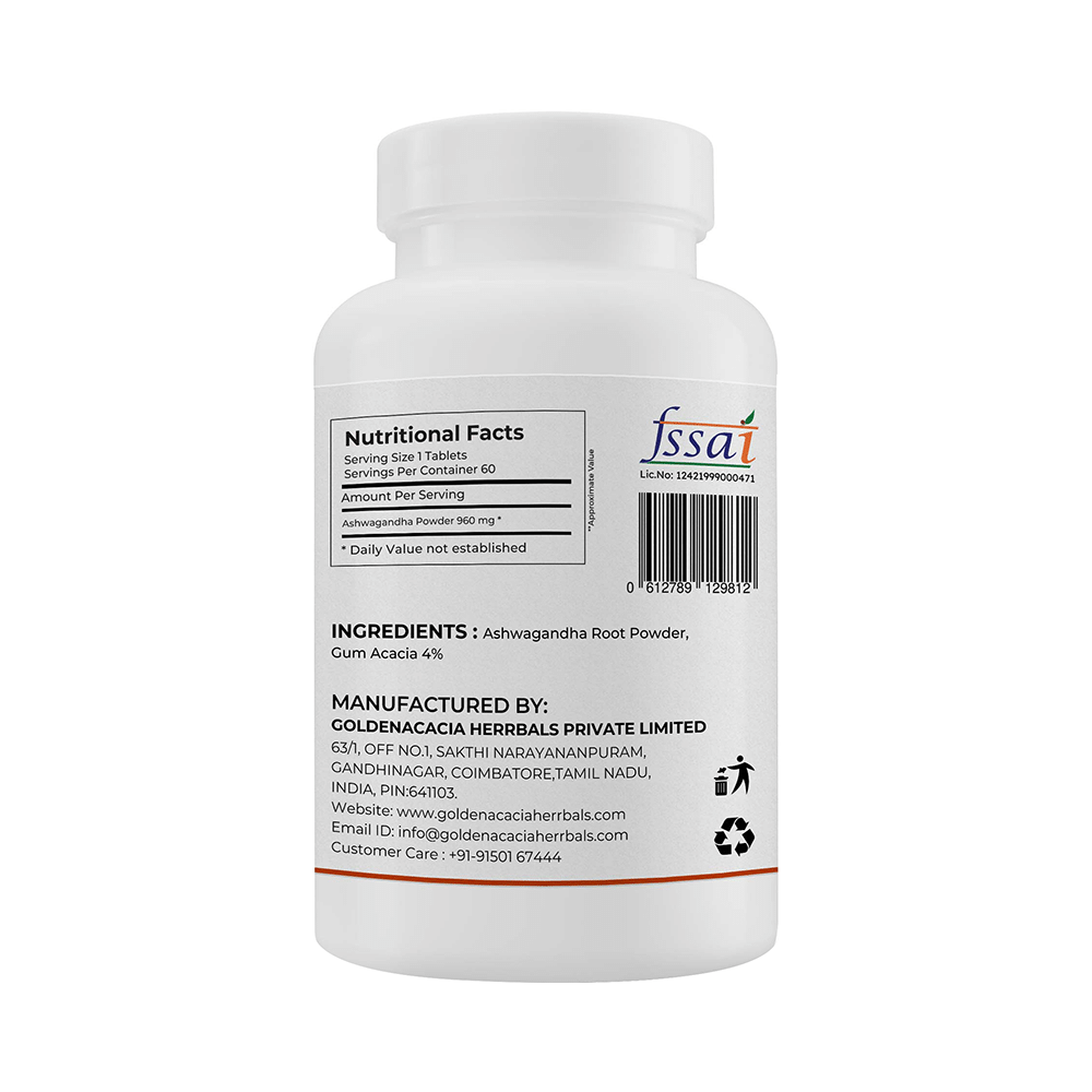 Goldenacacia Herrbals Ashwagandha 1000mg Tablet - Image 4