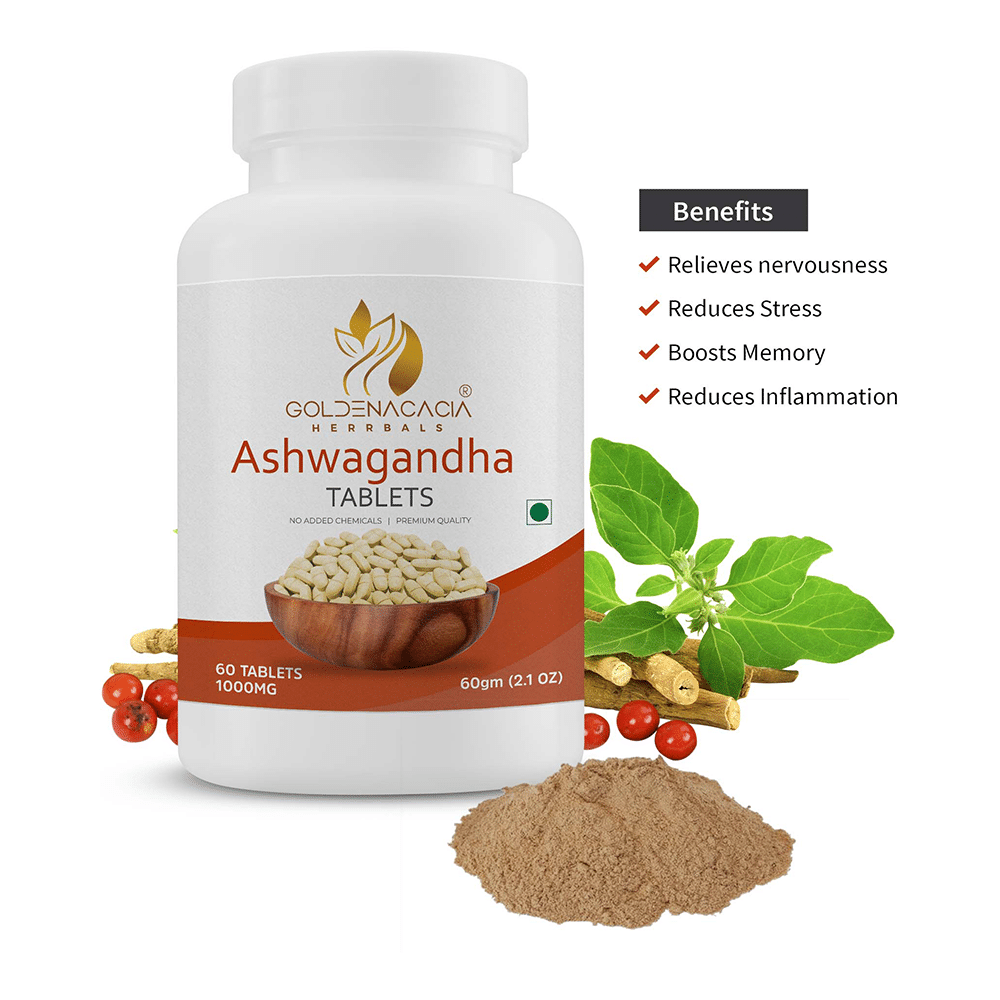 Goldenacacia Herrbals Ashwagandha 1000mg Tablet - Image 2
