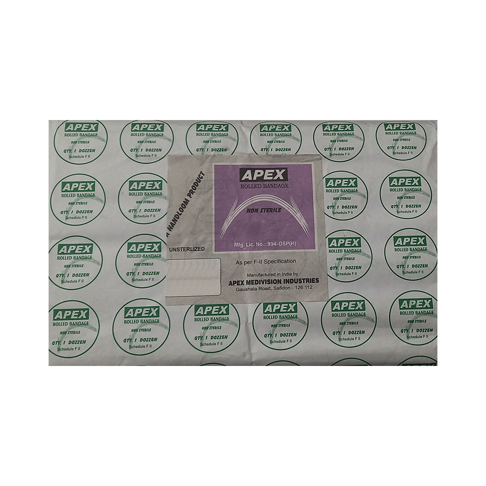 Apex Rolled Bandage 15cm x 4m