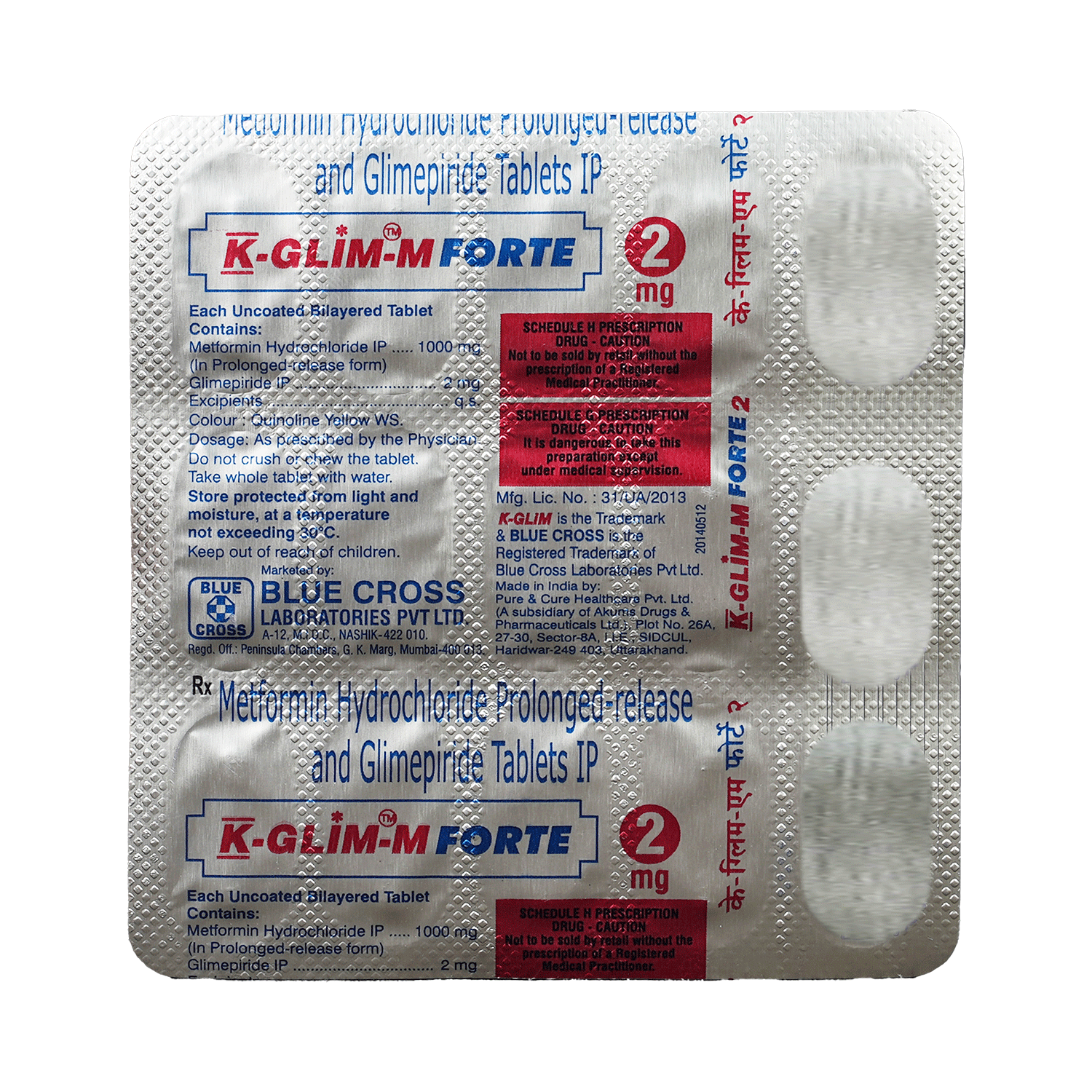 K-Glim-M Forte 2mg Tablet - Image 6