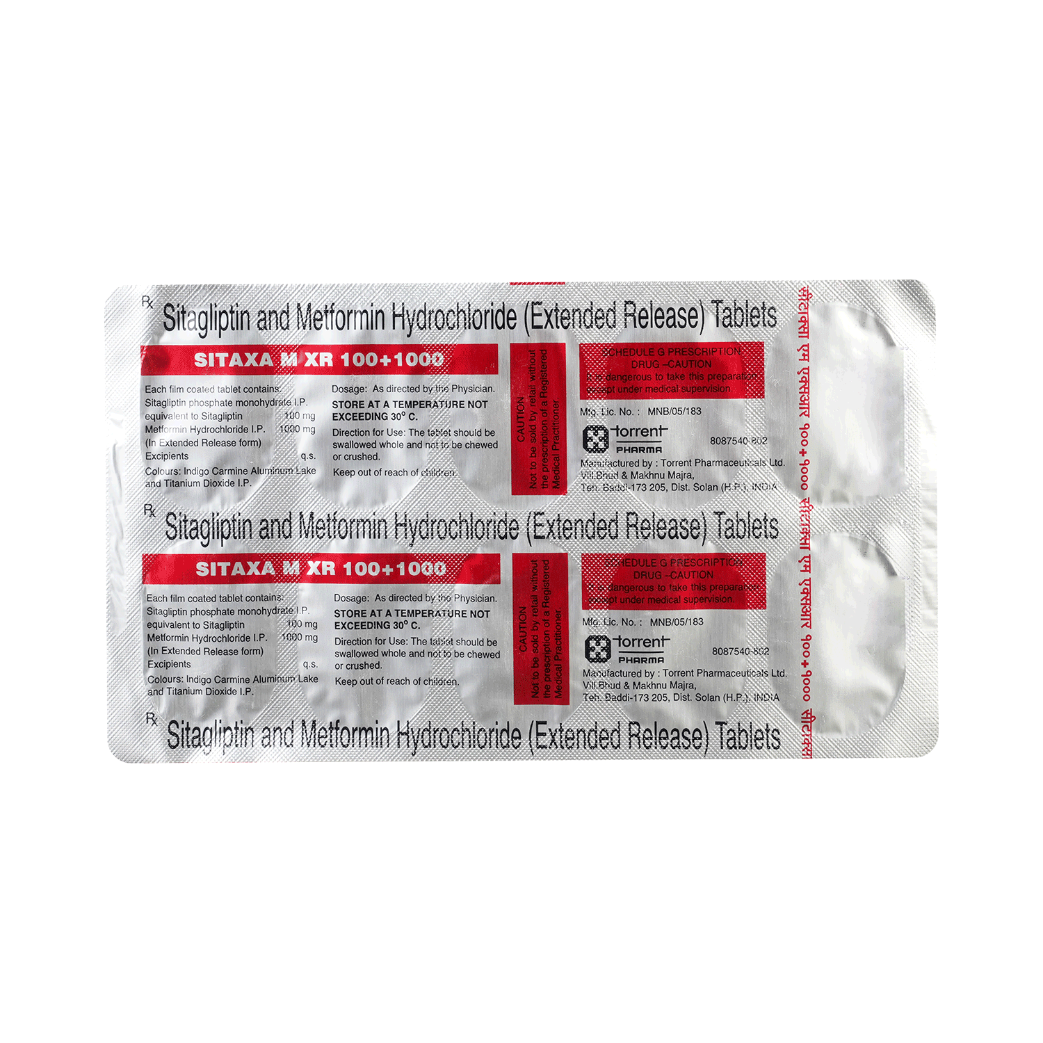 Sitaxa M XR 100+1000 Tablet - Image 3