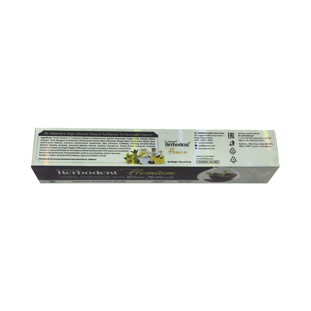 Dr Jaikaran Herbodent Premium Toothpaste - Image 3