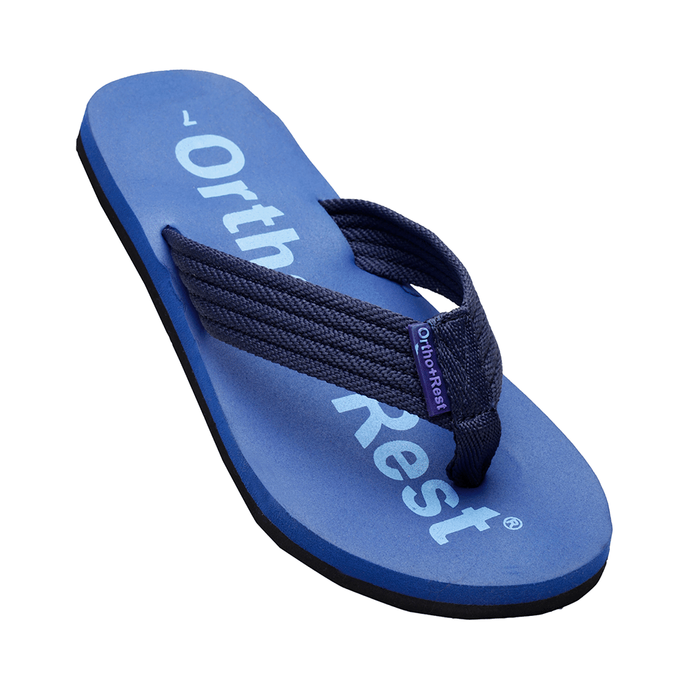 Ortho + Rest  Extra Soft Men Slipper Orthopedic For Home Daily Use Slippers Black 10