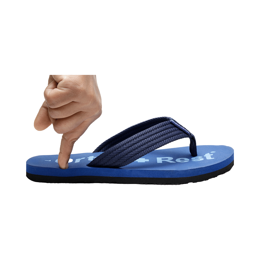 Ortho + Rest  Extra Soft Men Slipper Orthopedic For Home Daily Use Slippers Black 10 - Image 3