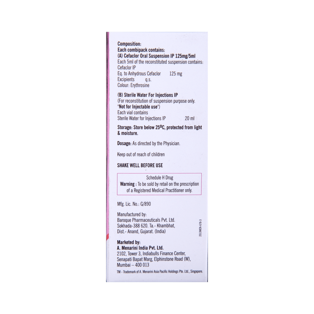 Distaclor 125mg Oral Suspension Strawberry - Image 3