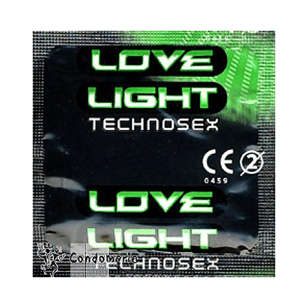 Love Light Technosex Condoms | Smooth & Pre-lubricated |Glowing Condoms - Image 2