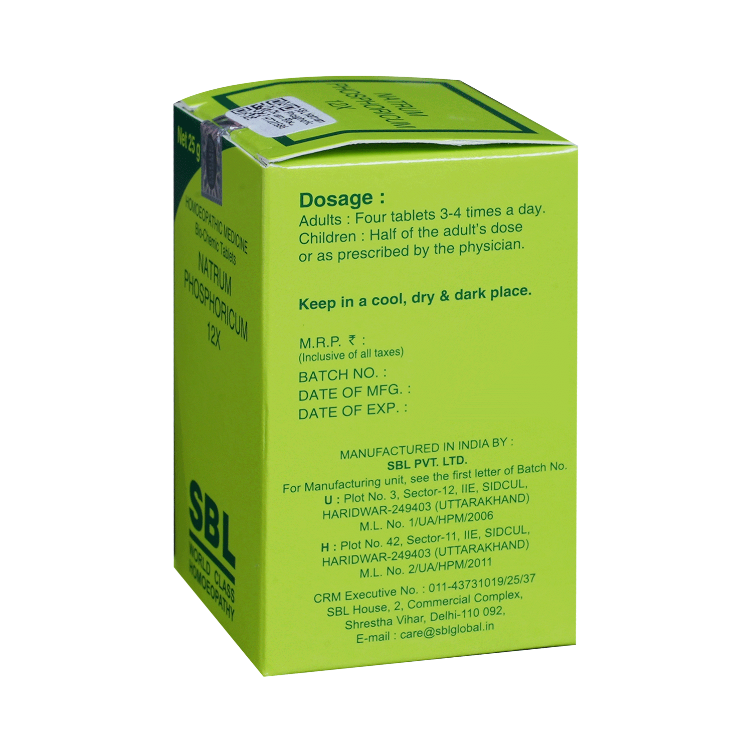 SBL Natrum Phosphoricum Biochemic Tablet 12X - Image 4
