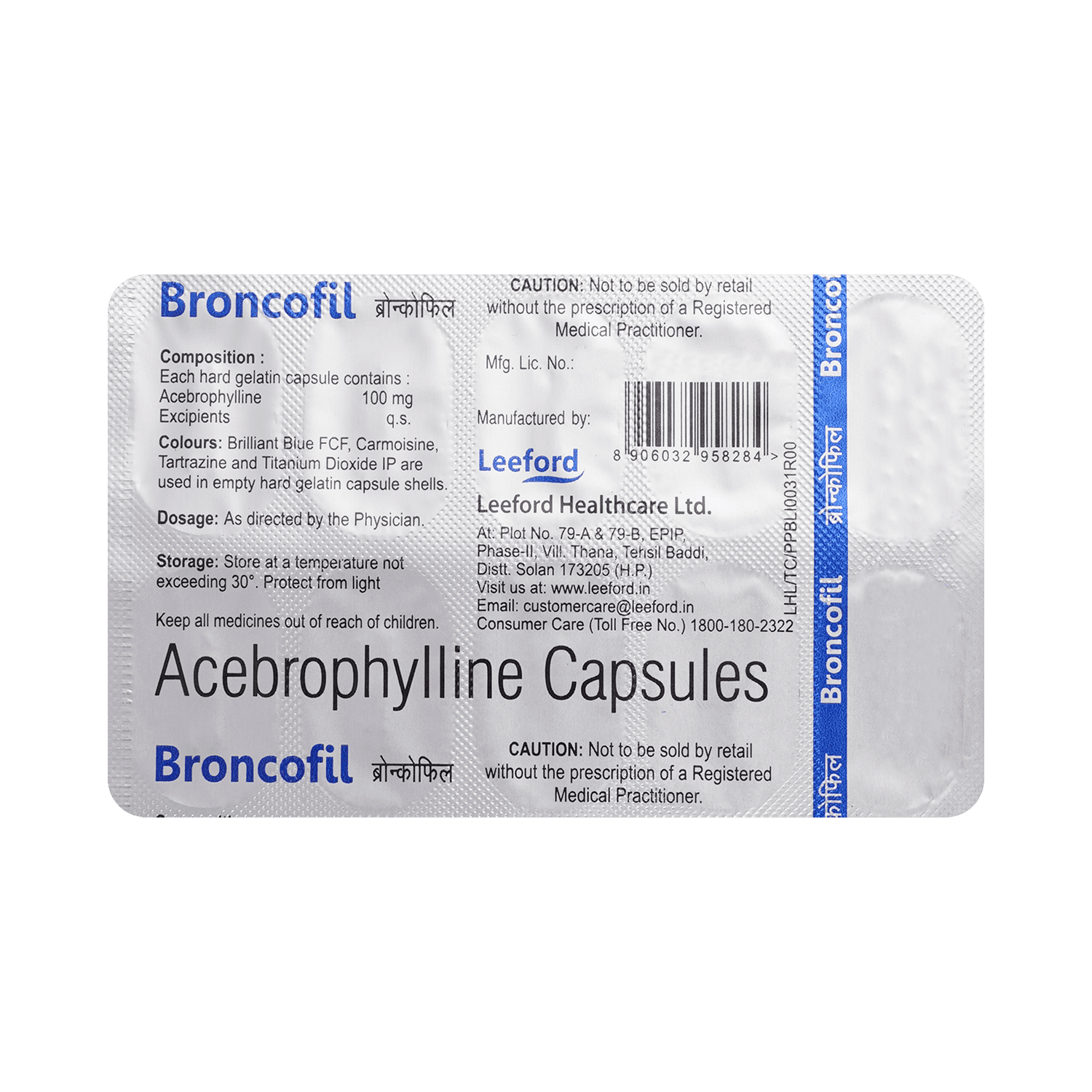 Broncofil 100mg Capsule - Image 5