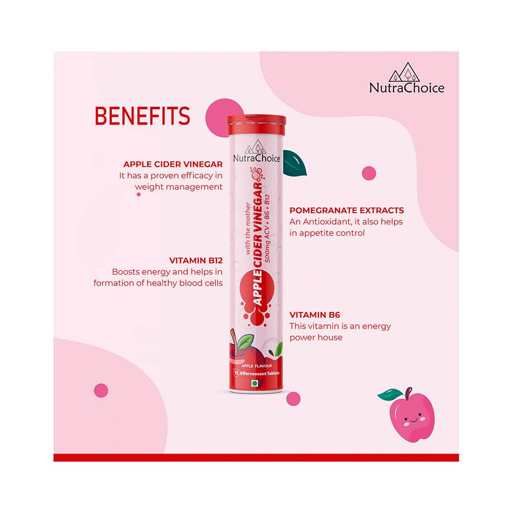 NutraChoice Apple Cider Vinegar Effervescent Tablet with the Mother (15 Each) - Image 6