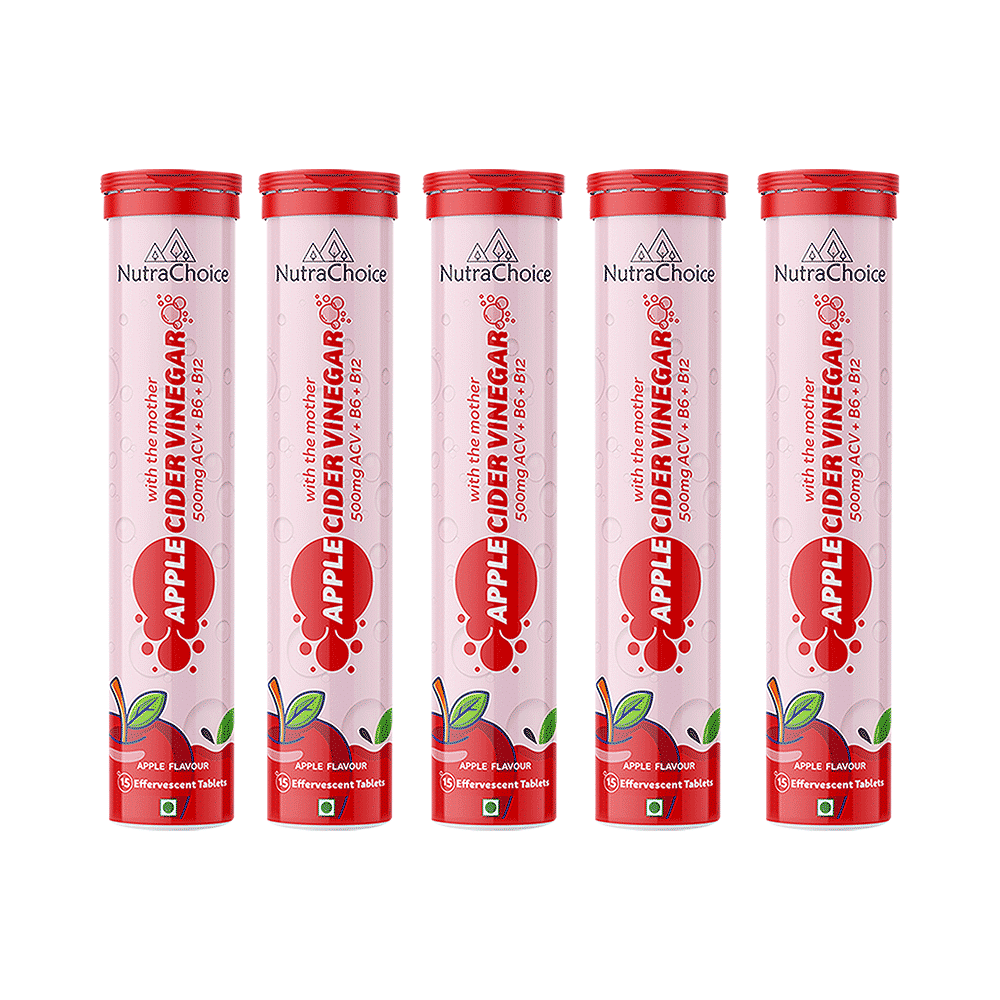 NutraChoice Apple Cider Vinegar Effervescent Tablet with the Mother (15 Each)