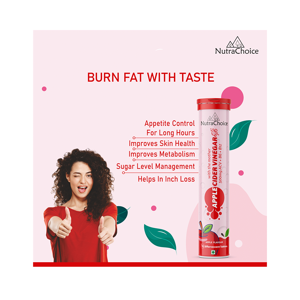 NutraChoice Apple Cider Vinegar Effervescent Tablet with the Mother (15 Each) - Image 5