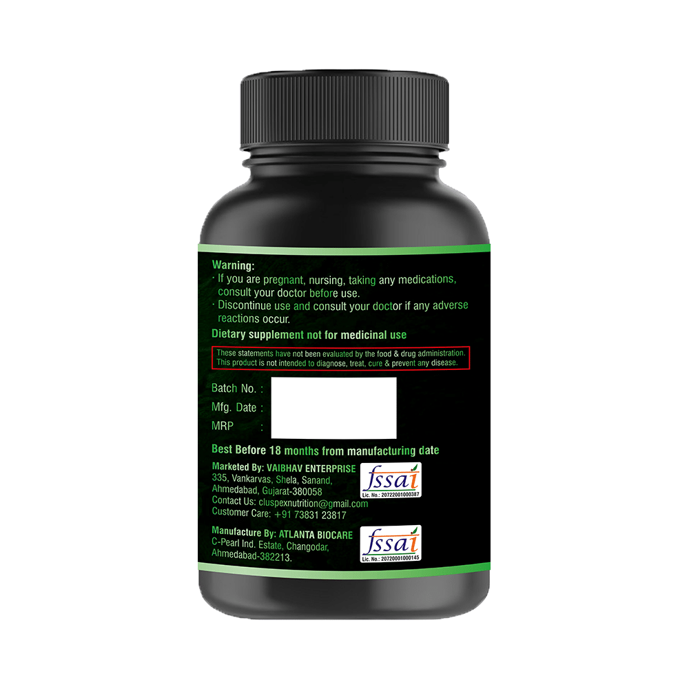 Cluspex Nutrition Carica Papaya Leaf Extract 500mg Veg Capsule - Image 3