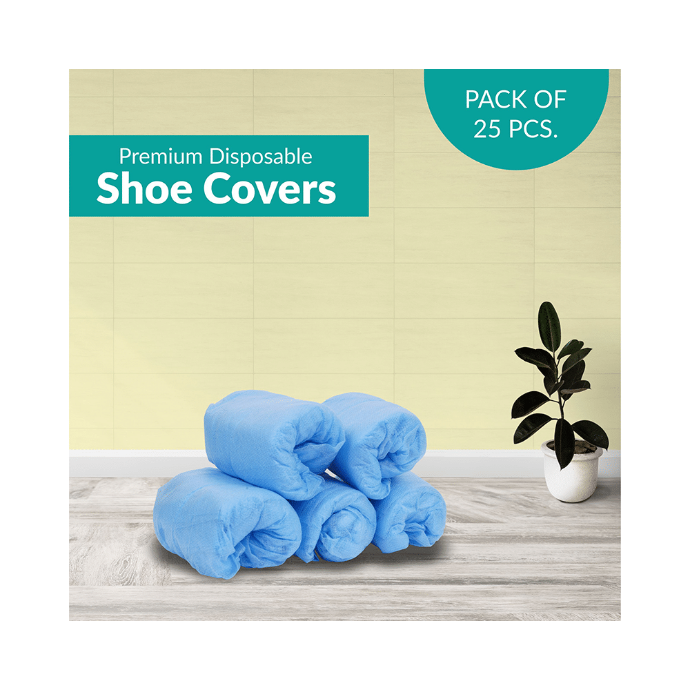 NMPL Hygiene Care Premium Disposable Shoe Cover Blue - Image 3