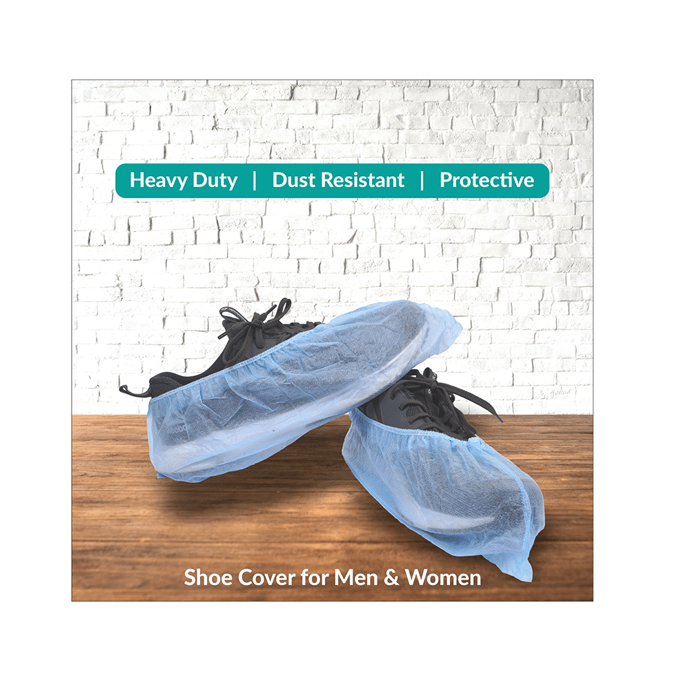 NMPL Hygiene Care Premium Disposable Shoe Cover Blue - Image 4