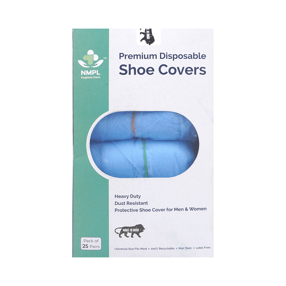 NMPL Hygiene Care Premium Disposable Shoe Cover Blue - Image 1