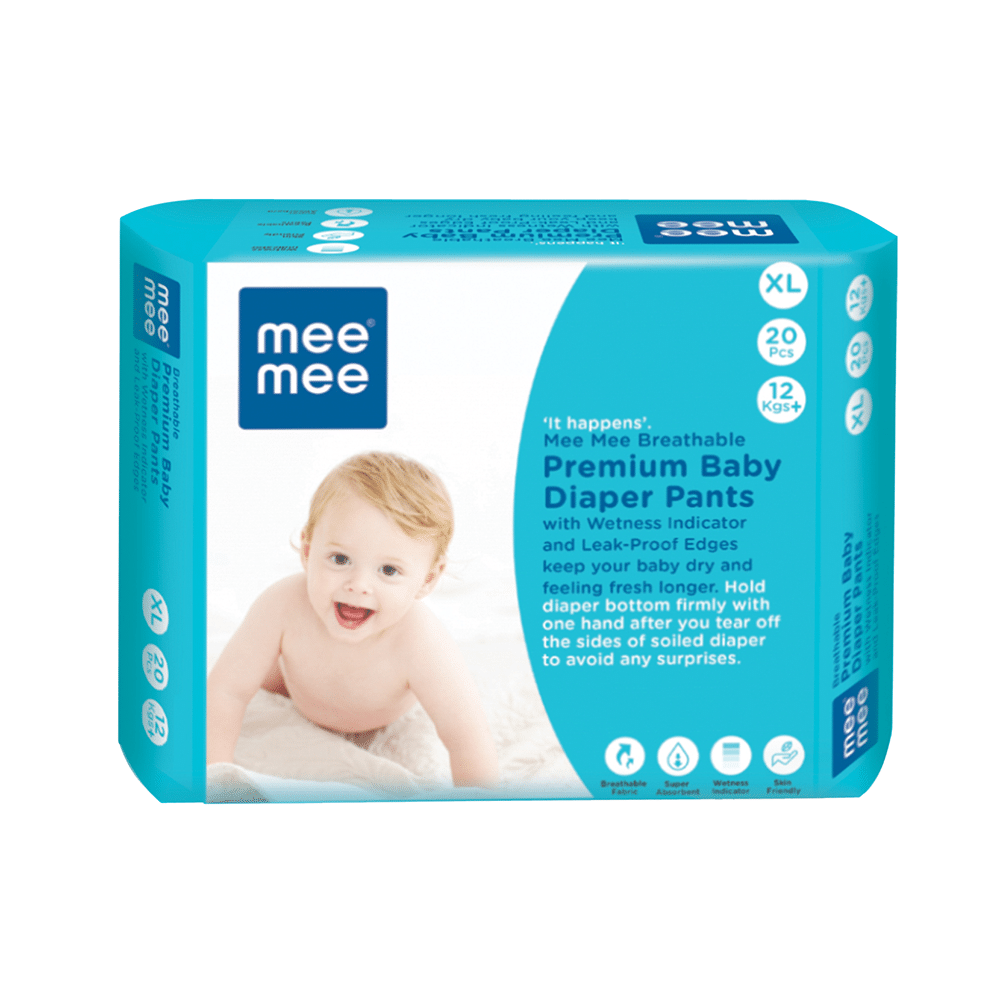 Mee Mee Breathable Premium Baby Diaper Pants with Wetness Indicator (20 Each) XL - Image 1