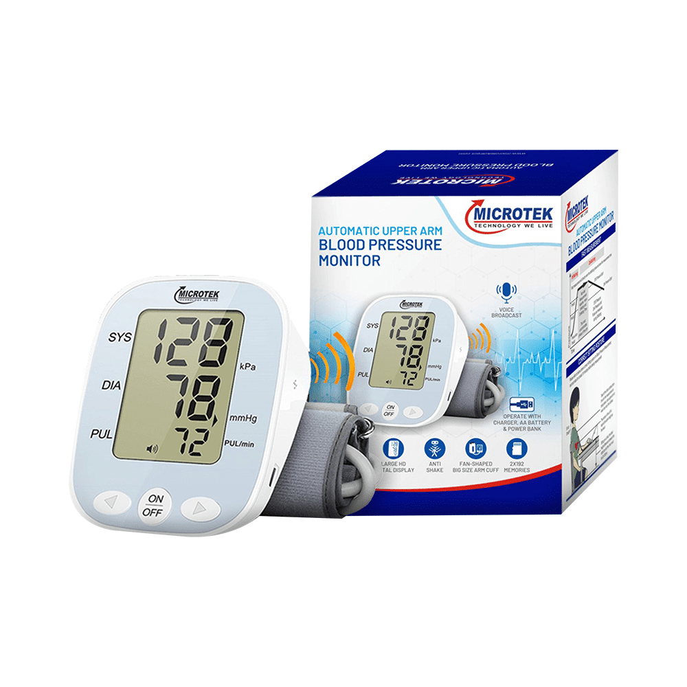 Microtek Upper Arm Blood Pressure Monitor with USB Power Support