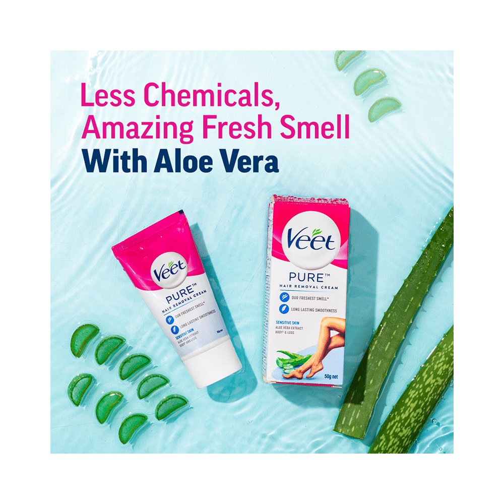 Veet Pure Hair Removal Cream for Women | No Ammonia Smell | For Sensitive Skin - Image 8