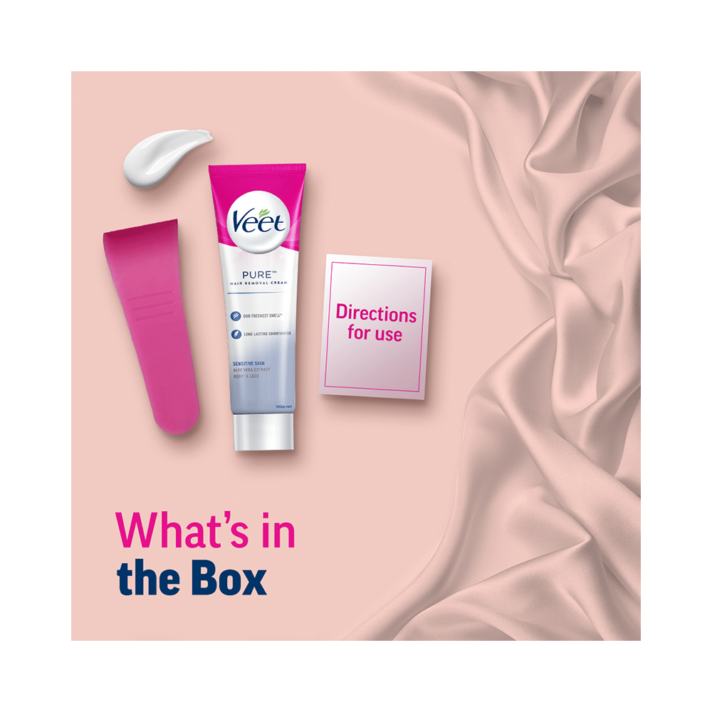 Veet Pure Hair Removal Cream for Women | No Ammonia Smell | For Sensitive Skin - Image 11