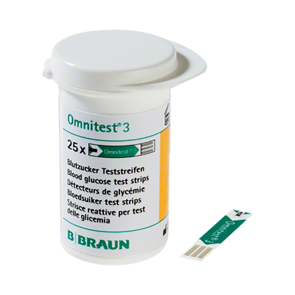 B Braun Omnitest 3 Test Strip White - Image 2