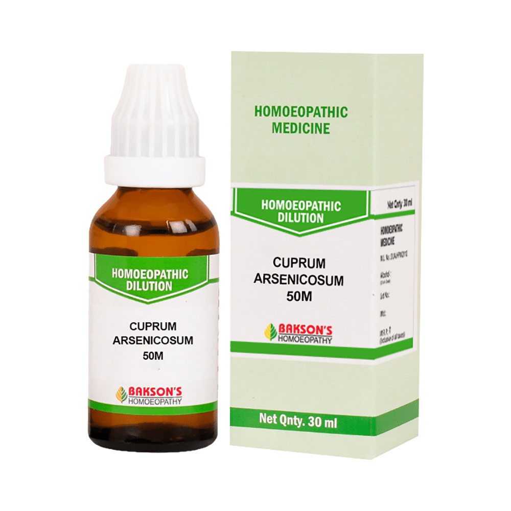 Bakson's Homeopathy Cuprum Arsenicosum Dilution 50M - Image 1