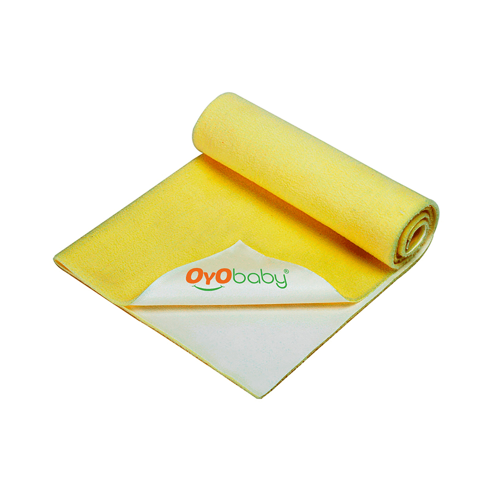 Oyo Baby Waterproof Bed Protector Baby Dry Sheet Small Yellow