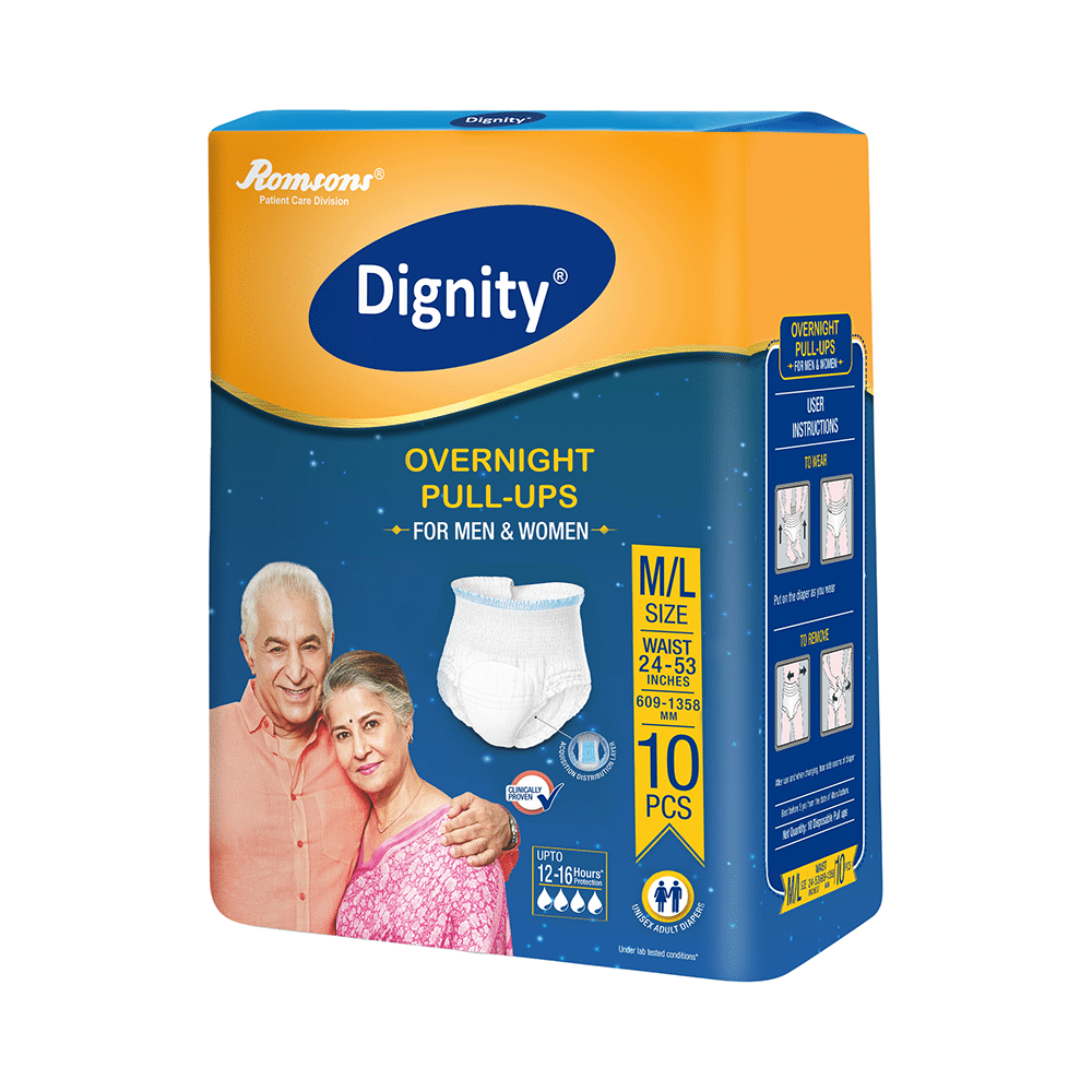 Dignity Overnight Pull-Ups Diaper (10 Each) M-L - Image 3